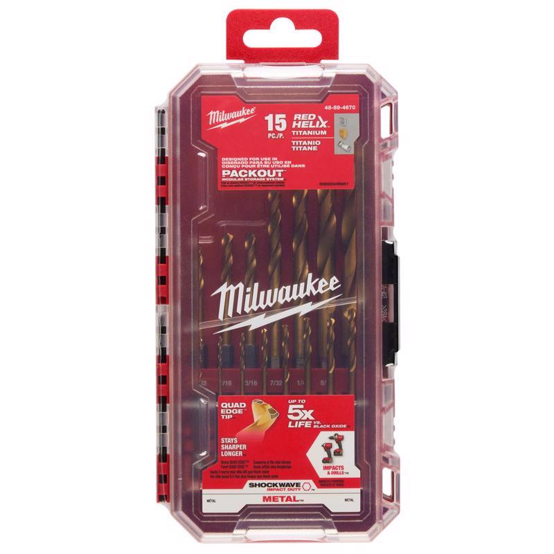 DRILL BIT SET TITNM 15PC Online Hot Sale