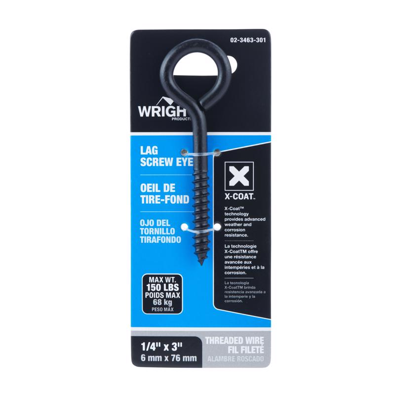LAG SCRW EYE BLK 1/4X3″ Discount