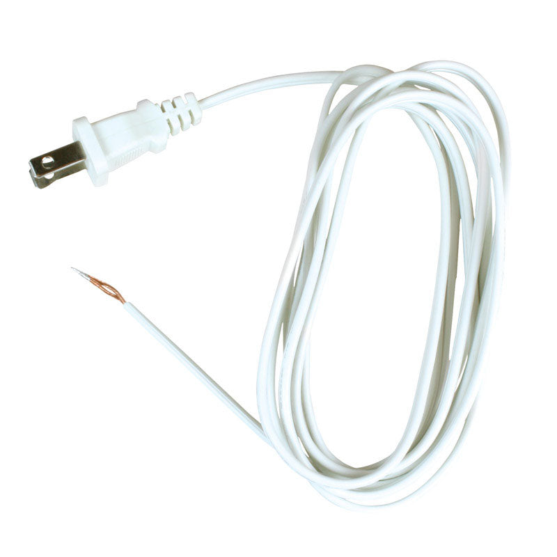 LAMP CORD 8′ WHITE PK/1 on Sale