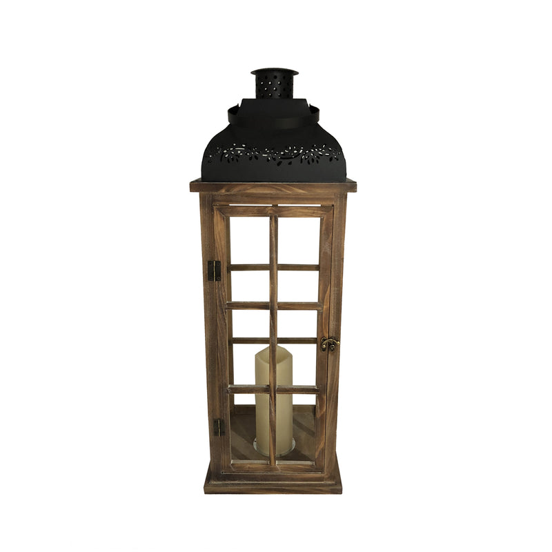 LANTERN+CNDL MTL/WD 29″ on Sale