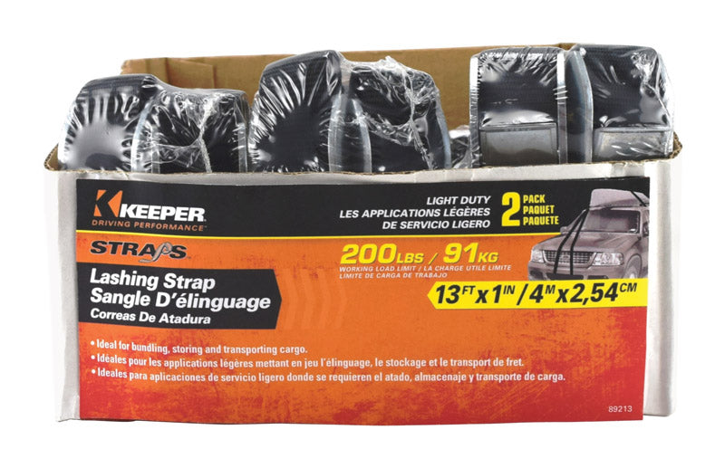 LASHING STRAP 13′ BLK 2P Online
