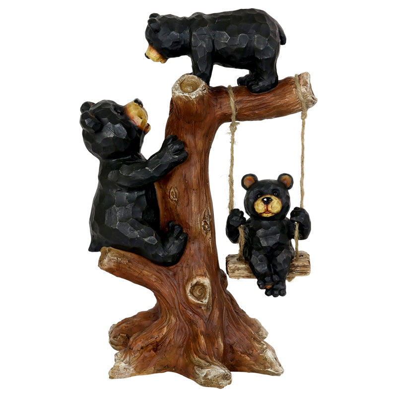 GRDN STATUE BEAR FAM RSN on Sale