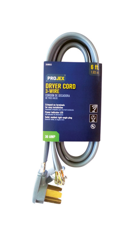 DRYER CORD 6′ GRY Discount