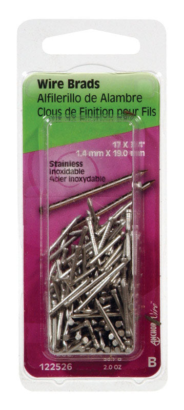 BRAD 3/4X17 STAINLESS on Sale