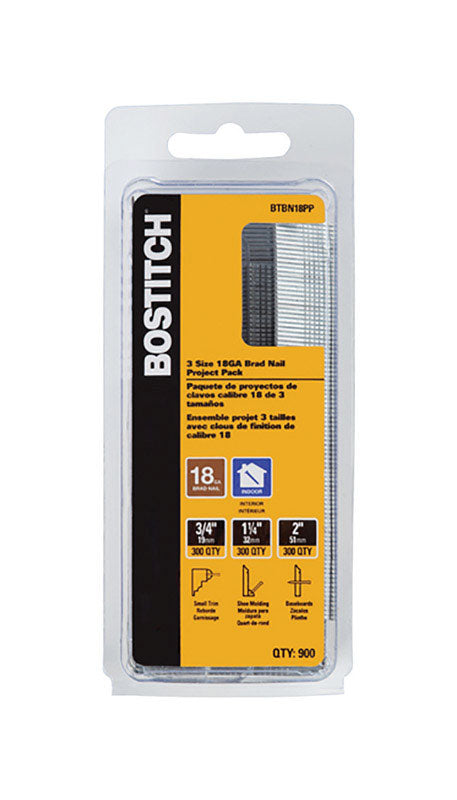 BRAD NAIL 18G ASRT 900PK Supply