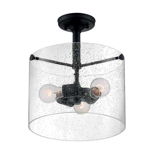 BRANSEL 3 LIGHT SEMI FLUSH Hot on Sale