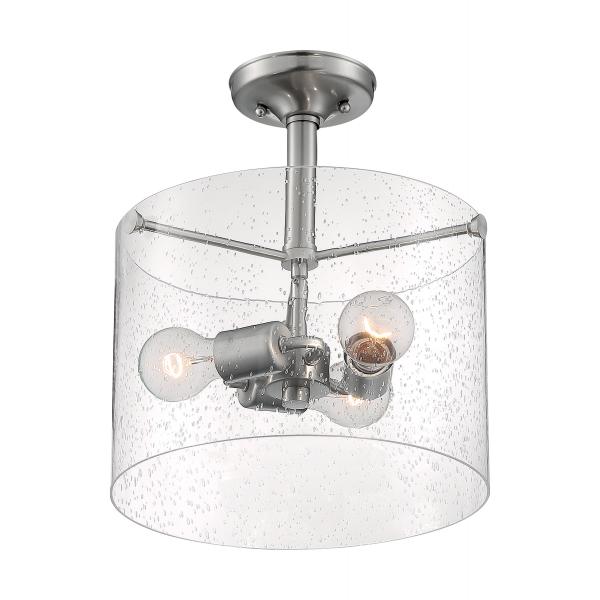 BRANSEL 3 LIGHT SEMI FLUSH Online now