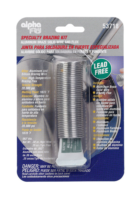 BRAZE WIRE & FLUX ALUM Online now