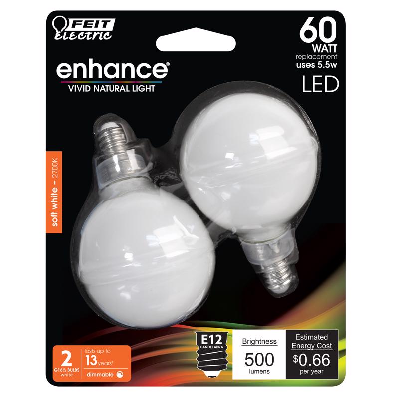 LED BULB E12 SW 60W 2PK Online now