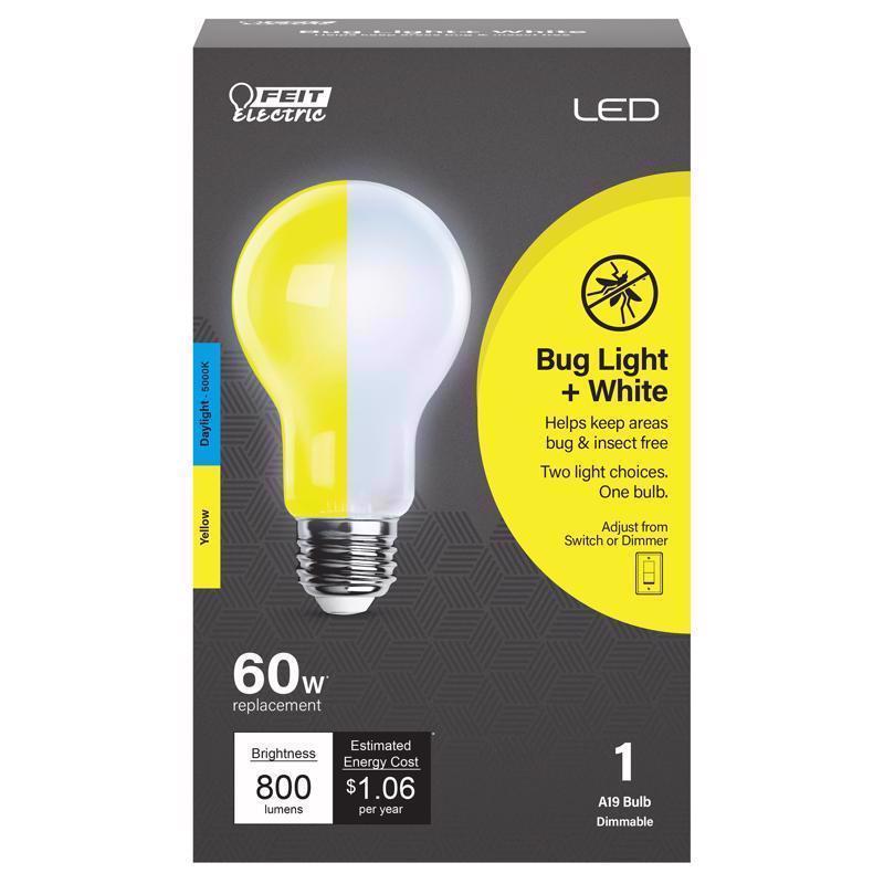 LED BULB A19 60W YELLOW Online Sale