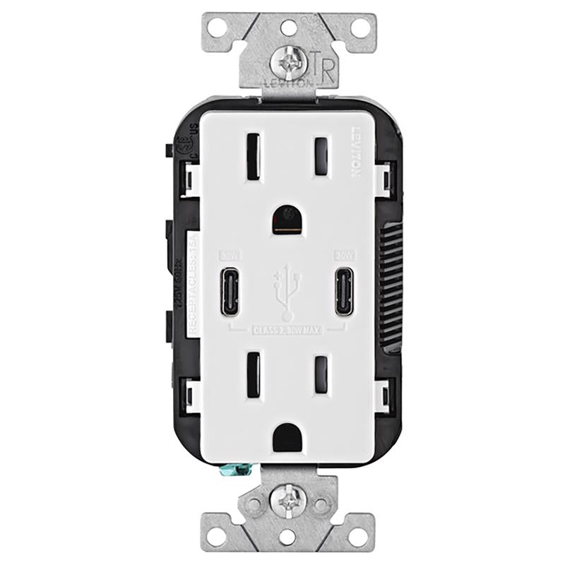 DUPLEX TYPE C OUTLET WHT Hot on Sale