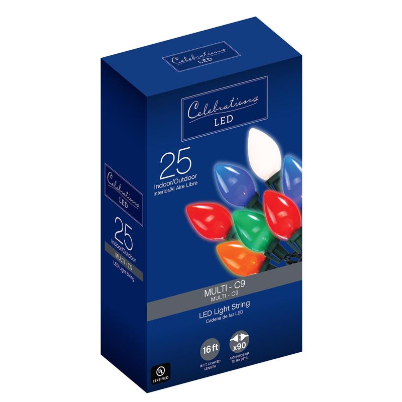 LED C9 MLT 25CT SMTH Fashion