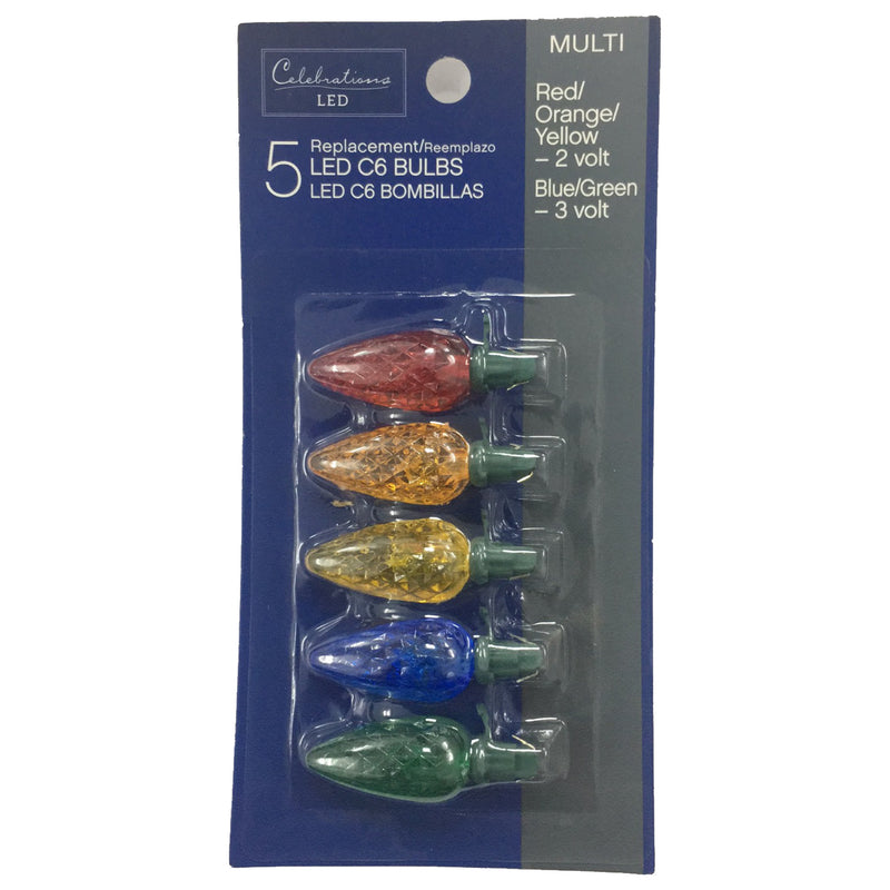 LED C6 BULBS ASSORT 5PK on Sale