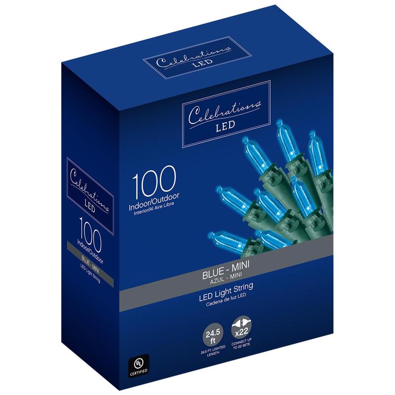 LED LGHT MINI BLUE 100CT Fashion