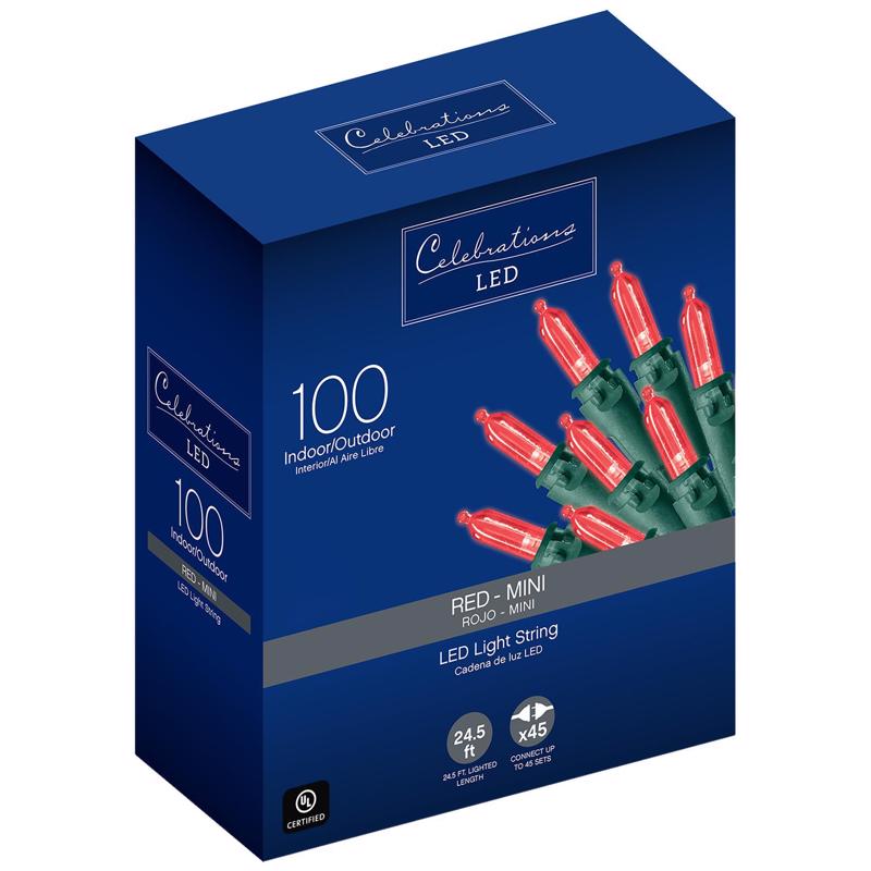 LED LGHT MINI RED 100CT Discount