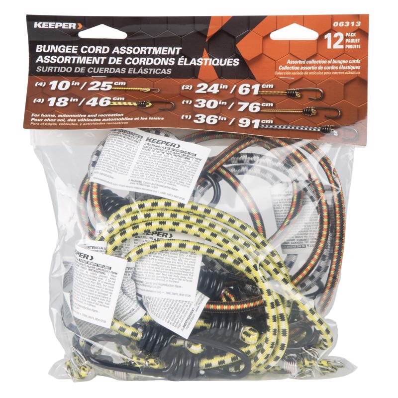 BUNGEE CORD ASST 12PK Online Hot Sale