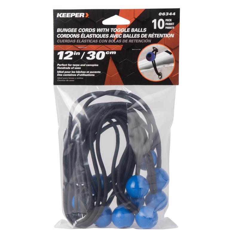 BUNGEE W/BALL BLK 12″10PK Online