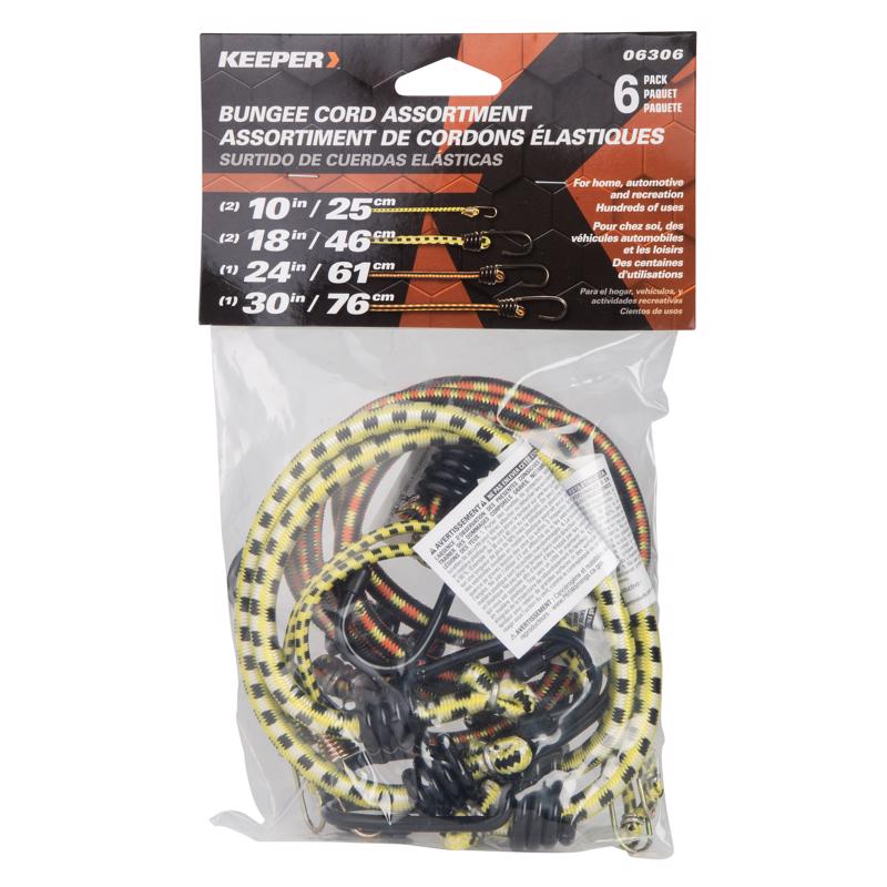 BUNGEE CORD ASST 6PK Supply