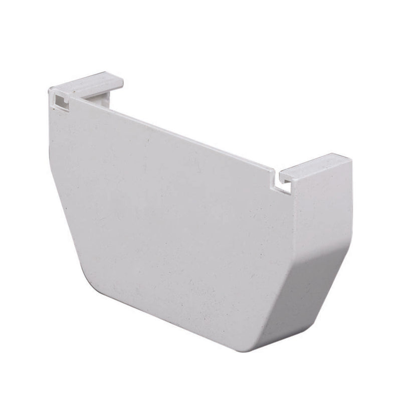 GUTTER END CAP WHITE Online now