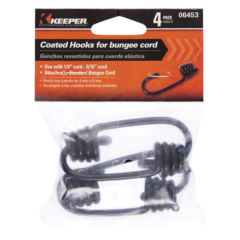 BUNGEE HOOKS BLK STL 4PK Online Hot Sale