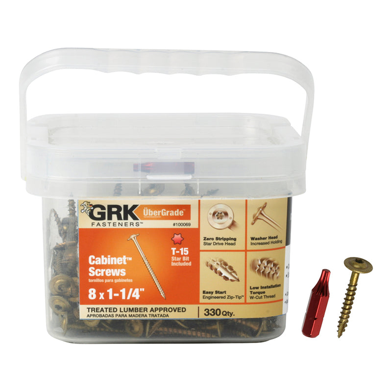 CAB SCREW #8X1.25″ 330PK Discount