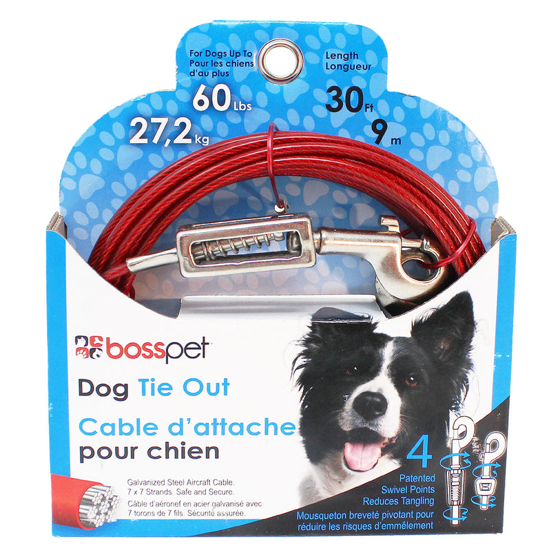 CABLE DOG TIE OUT 30’LRG Hot on Sale