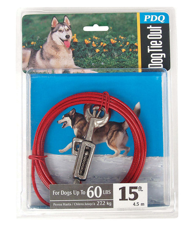 CABLE DOG TIE OUT 15’LRG Online now