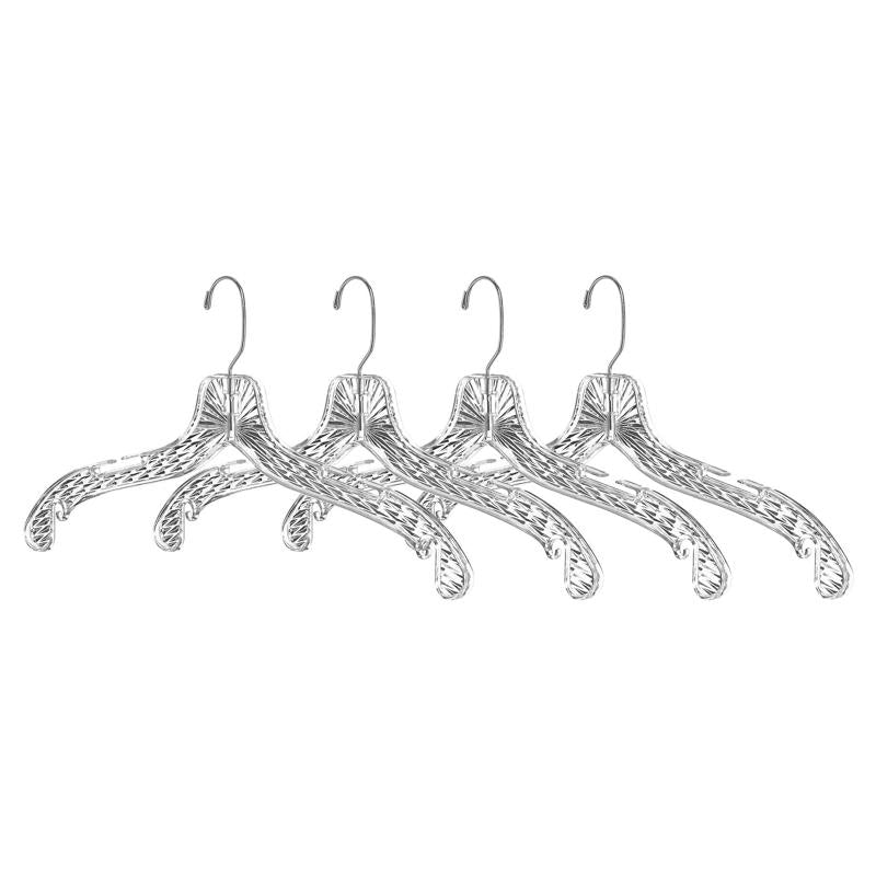 HANGER CLEAR PLASTIC 4PK Discount