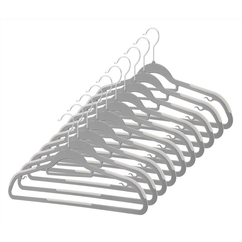 HANGER PLASTIC GRAY 10PK on Sale